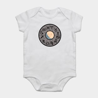 Sun & Moon Zodiac Wheel Baby Bodysuit